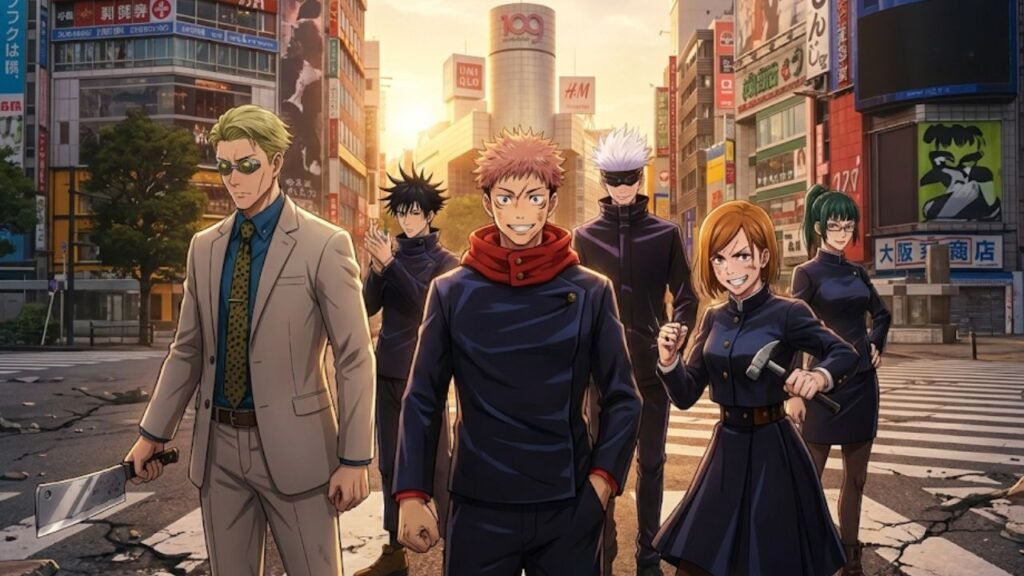 What If Sukuna Reborn, Karakter Jujutsu Kaisen Nanami dan Nobara selamat di Arc Shibuya dalam cerita What If.