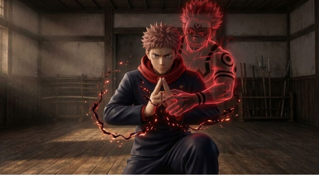 What If Sukuna Reborn, teori Sukuna melatih Yuji Itadori teknik Jujutsu Kaisen tingkat tinggi.